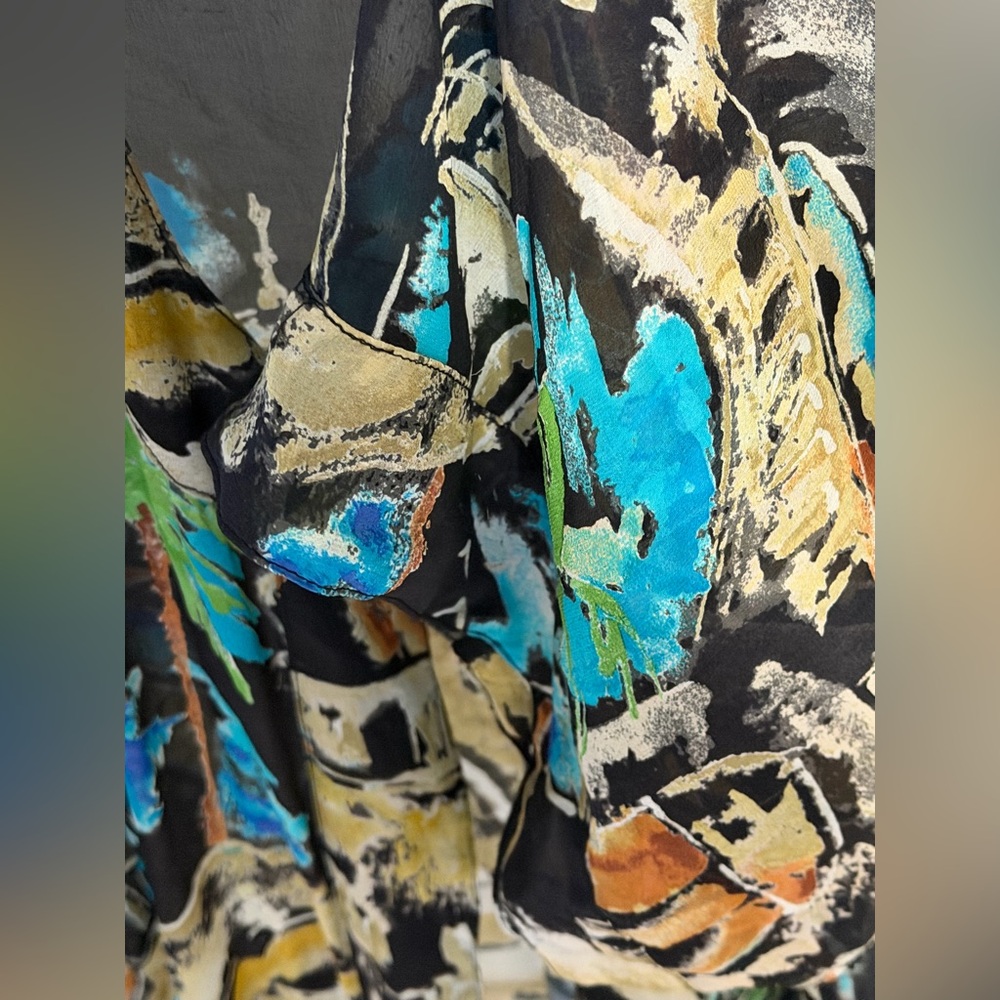 Vintage Chico's 100% Silk Coverup - Picture 7 of 10